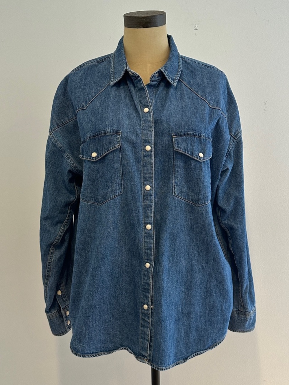 Alex Mill Blue Denim Shirt Size M